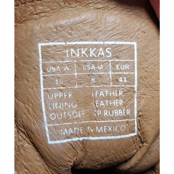 Inkkas Woods Camping Boot Shoes Womens 10 Brown Suede Aztec High Top Sneakers - Picture 11 of 12